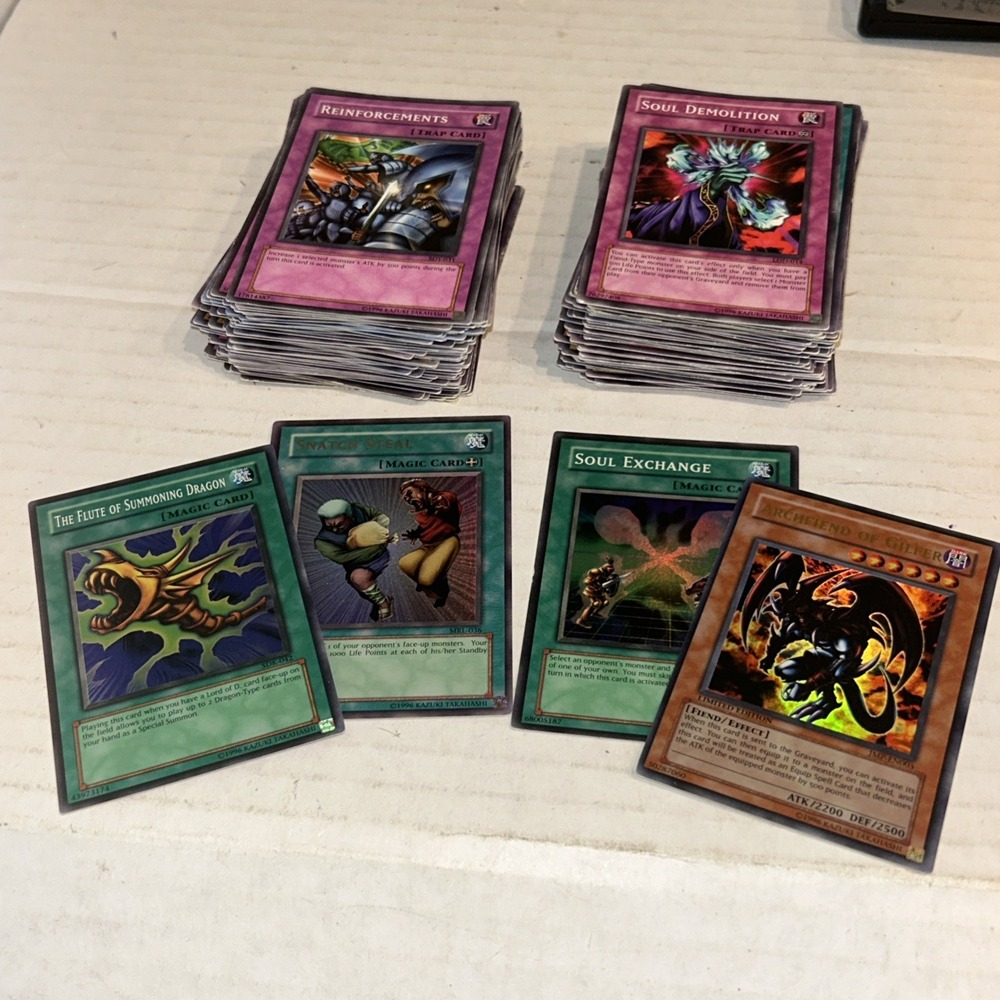 Yu-Gi-Oh Card Lot 178 Cards Mixed Commons Rares Konami Vintage Cards‎ E3